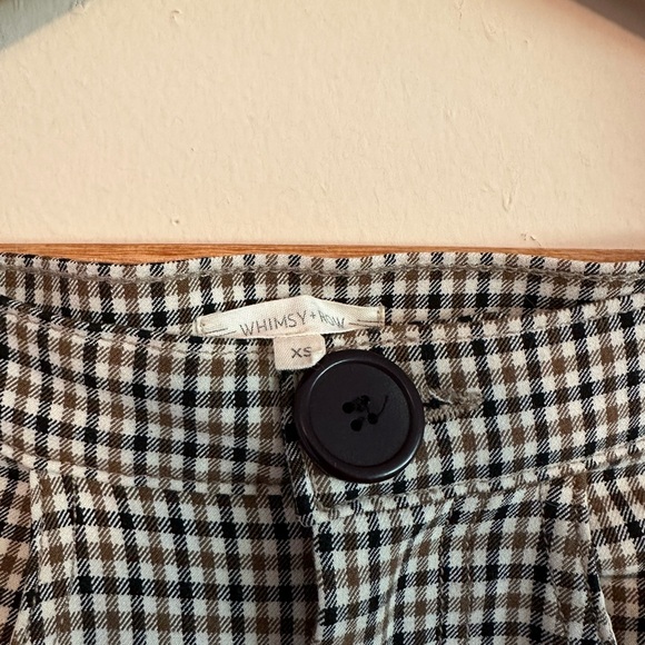Whimsy + Row Plaid Pants Size XS - Picture 3 of 7